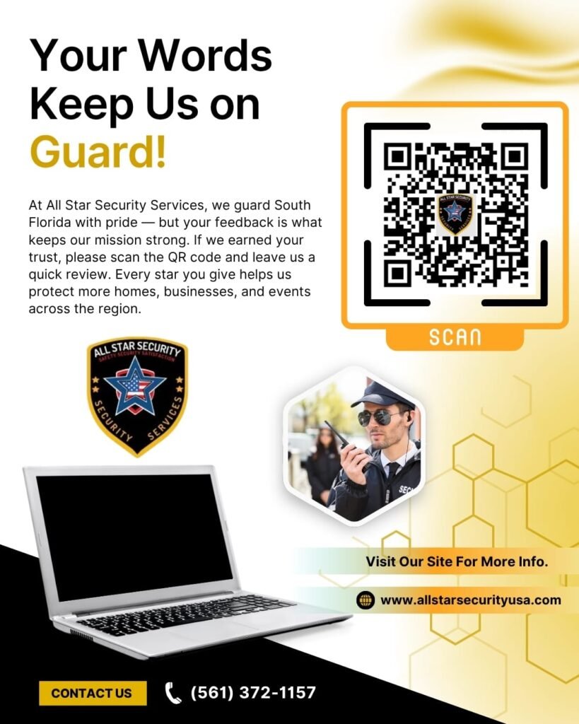 Google Review us- All Star Security USA